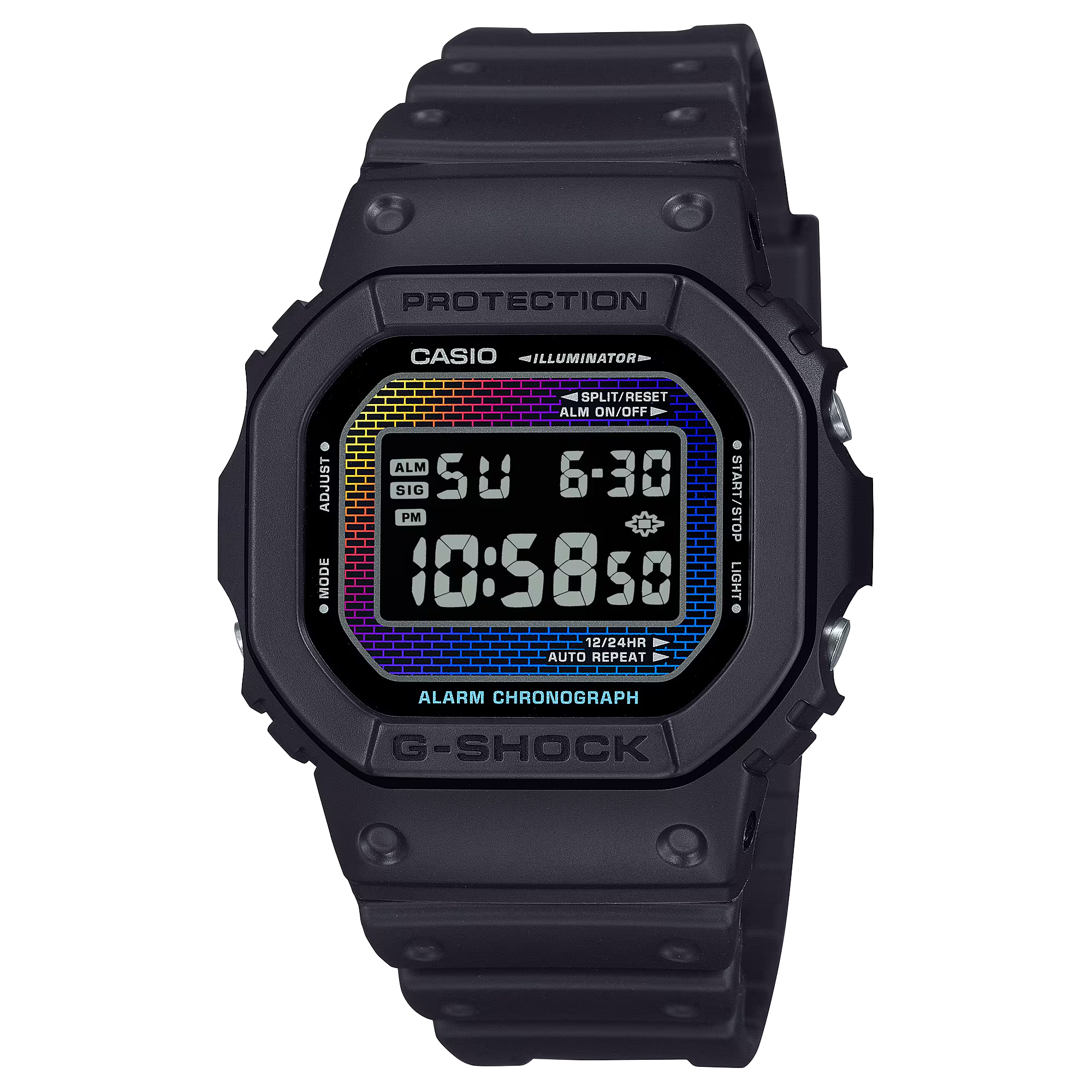 G-Shock DW5600RW-1 Brick Rainbow Digital Square