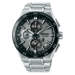 Seiko Astron SSH177 GPS Solar Dual Time Titanium Grey Dial