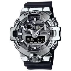 G-Shock GM700-1A G-STEEL Solid Stainless Steel Silver Ana-Digi