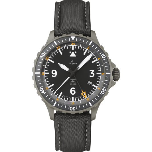 Laco 862165 DIN 8330 Hamburg GMT Automatic Pilot Watch