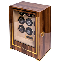 Rapport W309 Paramount Nine Watch Winder Fingerprint Access Walnut Finish