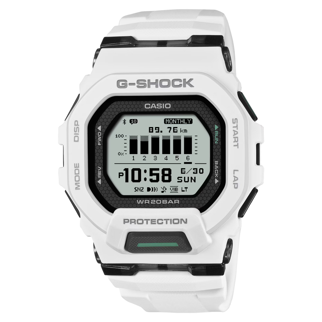 G-Shock GBD200-7 G-SQUAD Mip Display White Strava Step Counter Digital