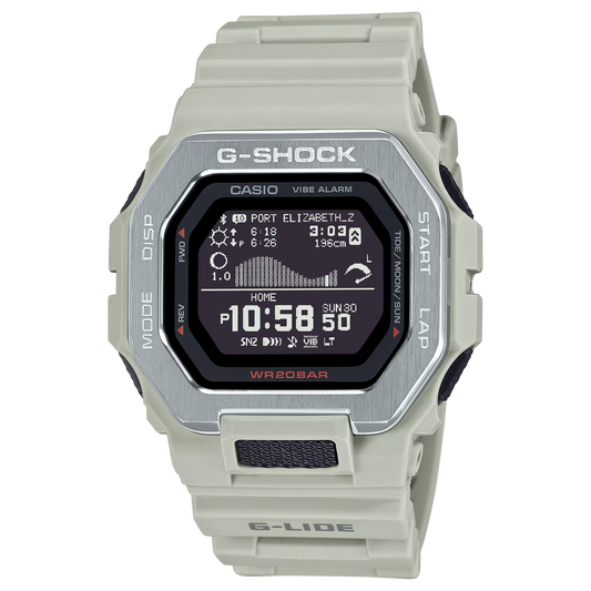 G-Shock GBX100-8 G-LIDE Surf Sport Watch Silver Bezel