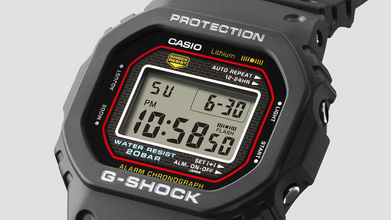 G-Shock DW5000R-1A 40th Anniversary 5000 Series Square Re-Creation