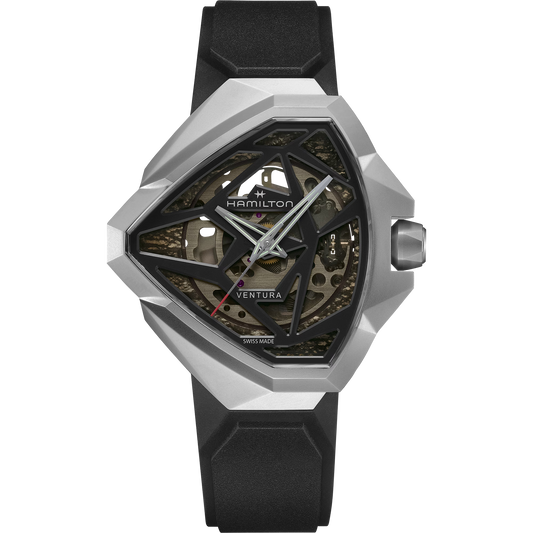 Hamilton H24635330 Ventura Edge Dark Enigmatic Skeleton Automatic