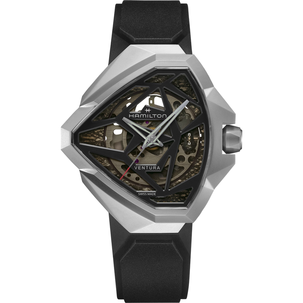 Hamilton H24635330 Ventura Edge Dark Enigmatic Skeleton Automatic