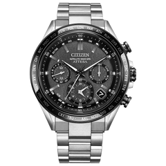 Citizen CC4058-67X Attesa Super Titanium Satellite Wave GPS Gray Textured Dial