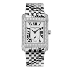 Frederique Constant FC-235S2CD6B Classics Carree Small Seconds White Dial