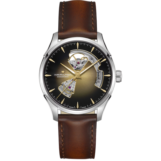 Hamilton H32675501 Jazzmaster Open Heart Auto 40mm Sunray Brushed Dial