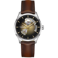 Hamilton H32675501 Jazzmaster Open Heart Auto 40mm Sunray Brushed Dial