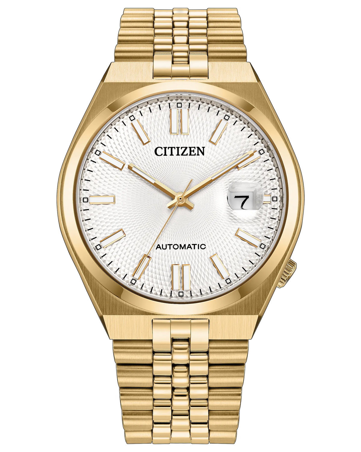 Citizen NK0022-50A TSUYOSA 60 Gold Tone Guilloche Dial Automatic