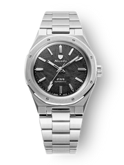 Nivada Grenchen 68016A77 F77 Stainless Steel Meteorite Dial Automatic