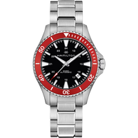 Hamilton H82405130 Khaki Navy Scuba Auto Black Dial Red Bezel 40mm