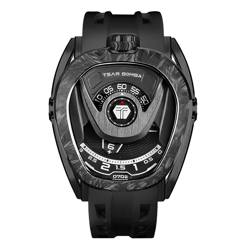 TSAR BOMBA Reactor Interchangeable Watch Carbon Fiber Black