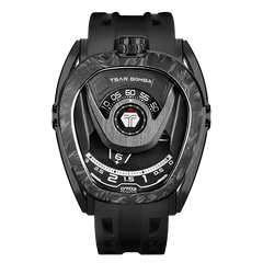 TSAR BOMBA Reactor Interchangeable Watch Carbon Fiber Black