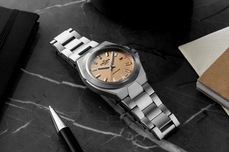 Delma 41701.740.6.181 Midland Automatic Salmon Pink Dial Stainless Steel