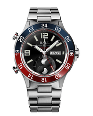 Ball DG3220A-S1CJ-BK Roadmaster Automatic GMT Double Moon Black Dial