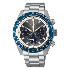 Seiko Prospex SSC939 Speedtimer Olive Dial Blue Bezel Solar Chronograph