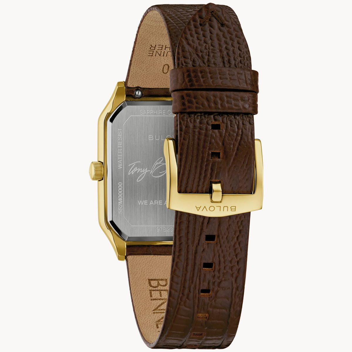 Bulova 97B235 Tony Bennett We Are All Here Duet Gray Dial Gold Tone