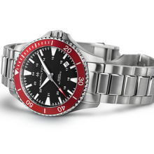 Hamilton H82405130 Khaki Navy Scuba Auto Black Dial Red Bezel 40mm