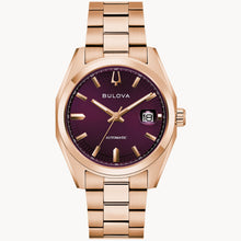 Bulova 97B234 Surveyor Purple Rose Gold Tone Automatic