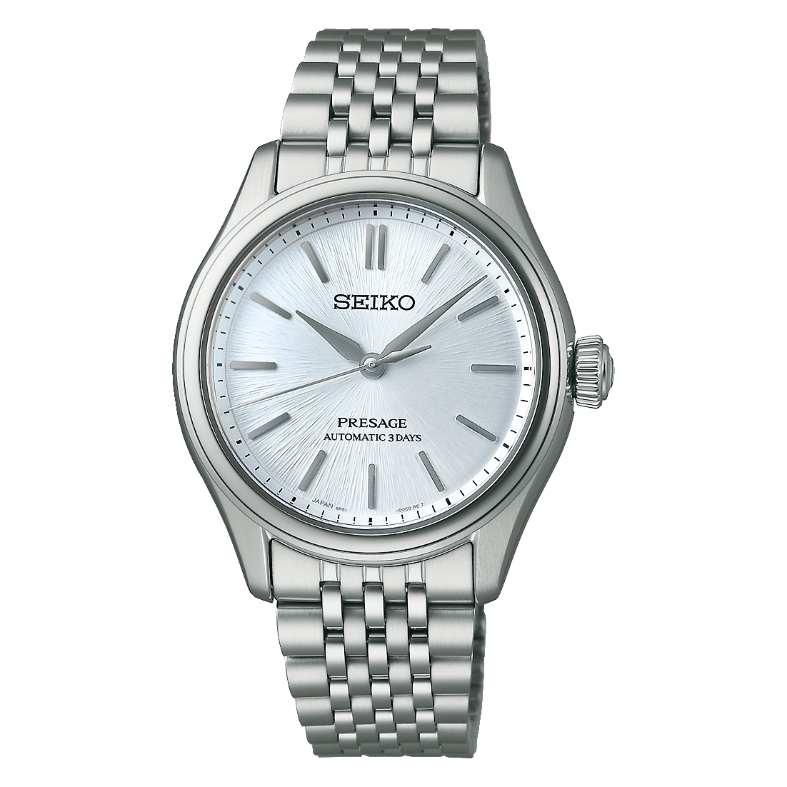 Seiko Presage SPB521 Classic Series Silver Blue Heathered Dial Automatic 36mm