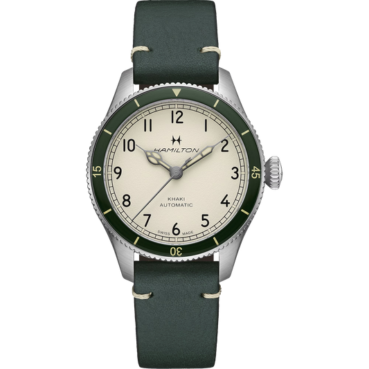 Hamilton H76255810 Khaki Aviation Pilot Pioneer 38mm Automatic Moss Green