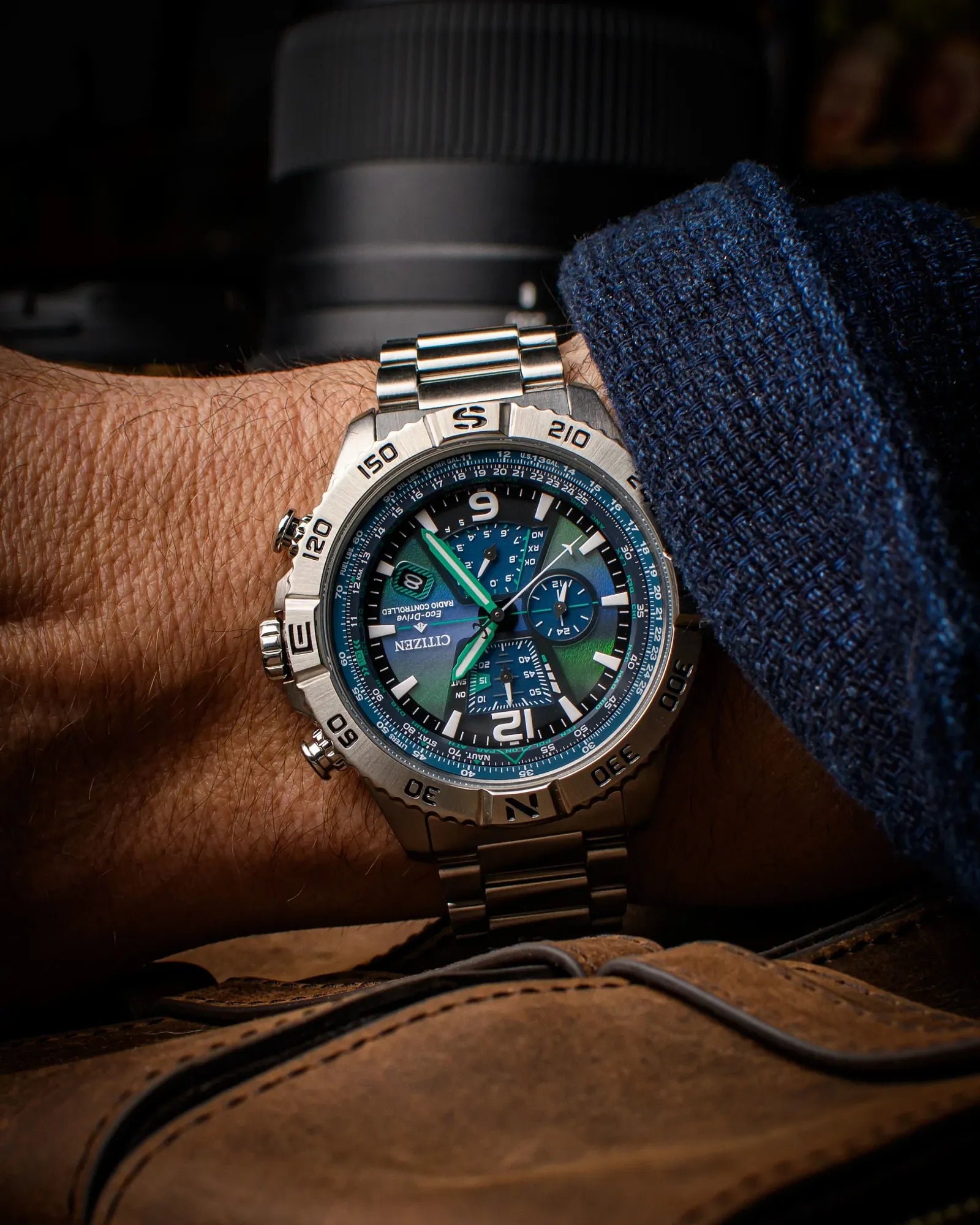 アータイ Citizen AT8220-55W Promaster Navihawk A-T Aurora Borealis Limited