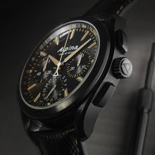 Alpina AL-760BBG5FBAQ6 Alpiner 4 Manufacture Flyback Chronograph Black Dial
