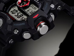 G-Shock GW9400-1 Master of G Land Rangeman Triple Sensor Black Red Resin