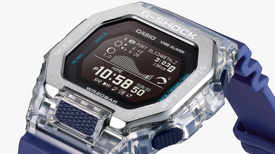 G-Shock GBX100S-2 G-LIDE Shimmering Waves Blue High-Res Digital Display