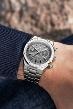 Nivada Grenchen 68001Q77 F77 Chrono Mecaquartz Grey 38mm