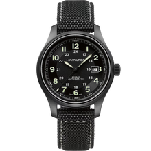 Hamilton H70575733 Khaki Field Auto Black PVD Titanium