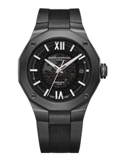 Baume et Mercier 10617 Riviera Smoked Sapphire Black DLC Automatic