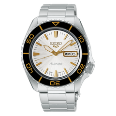 Seiko 5 Sports HDB004 SKX Series Silver Dial Gold Accents Automatic