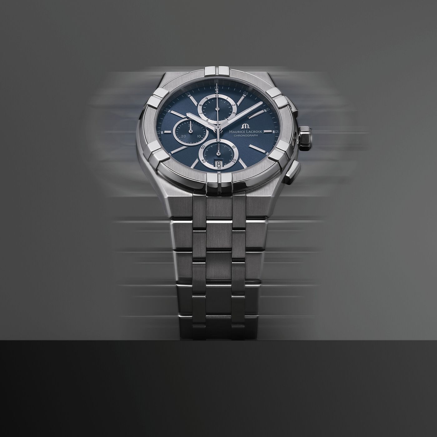 Maurice Lacroix AI1118-SS002-430-1 Aikon Quartz Chronograph Blue
