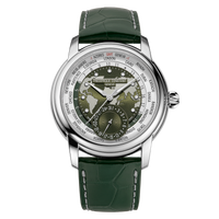 Frederique Constant FC-718KWM4H6 World Timer Manufacture Limited Edition Green Dial