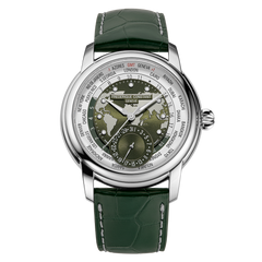 Frederique Constant FC-718KWM4H6 World Timer Manufacture Limited Edition Green Dial