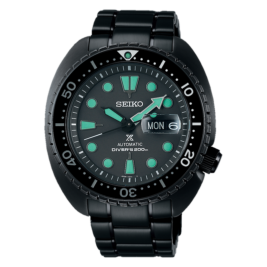 Seiko Prospex SRPK43 Night Vision Black Series Turtle Limited Edition