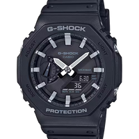 G-Shock GA2100-1A Casioak Ana-Digi Black White Indicies