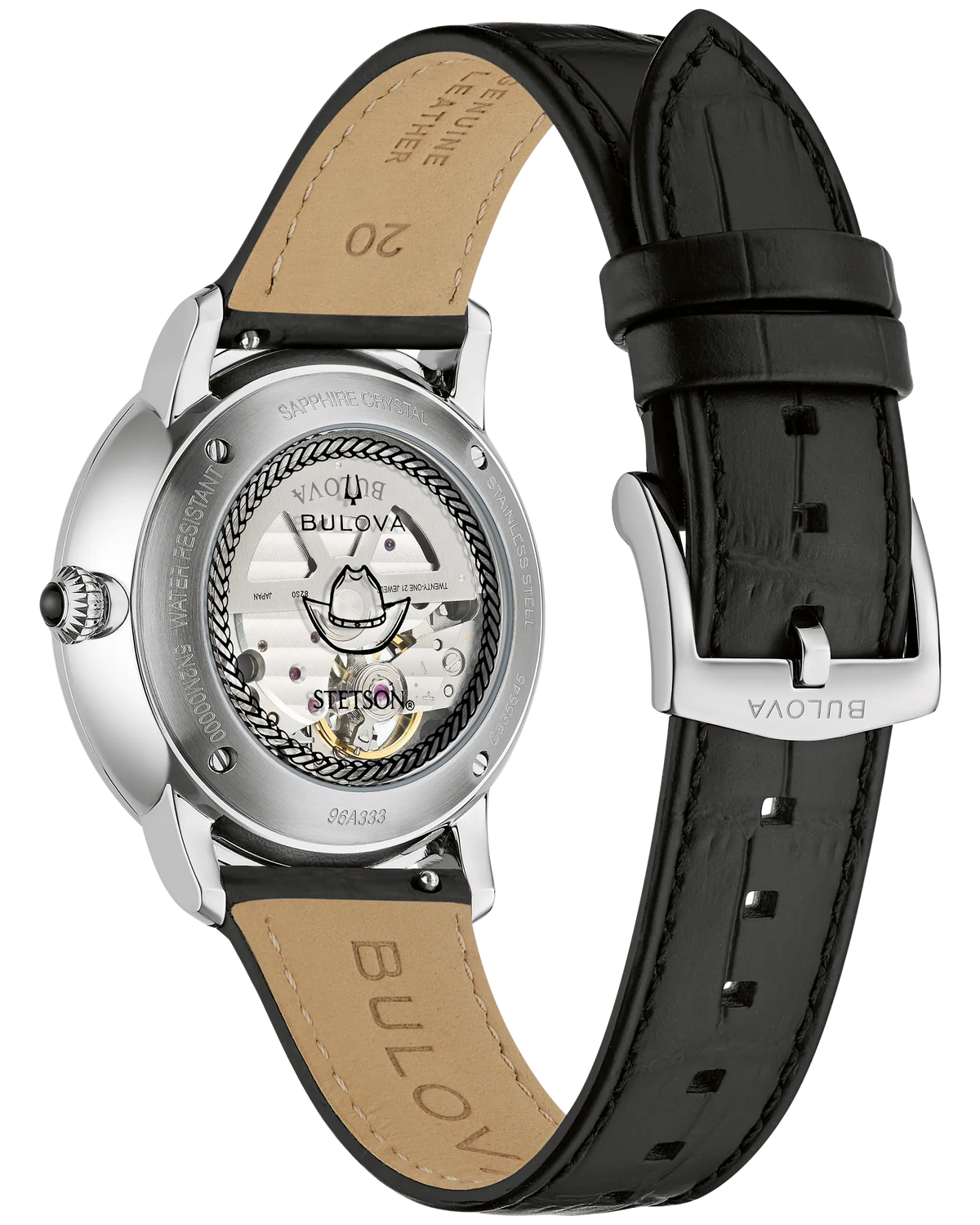 Bulova 96A333 Stetson Bison Silver 160th Anniversary Dial Automatic