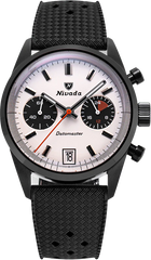 Nivada Grenchen 88008Q01 Datomaster White Dial Mecaquartz 36mm Black
