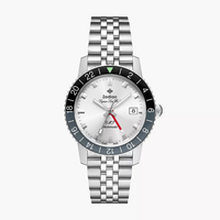 Zodiac ZO9415 Super Sea Wolf GMT Automatic Stainless Steel Silver