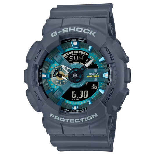 G-Shock GA110AS-2A Cool Blue Waters Ana-Digi Oasis Navy Blue