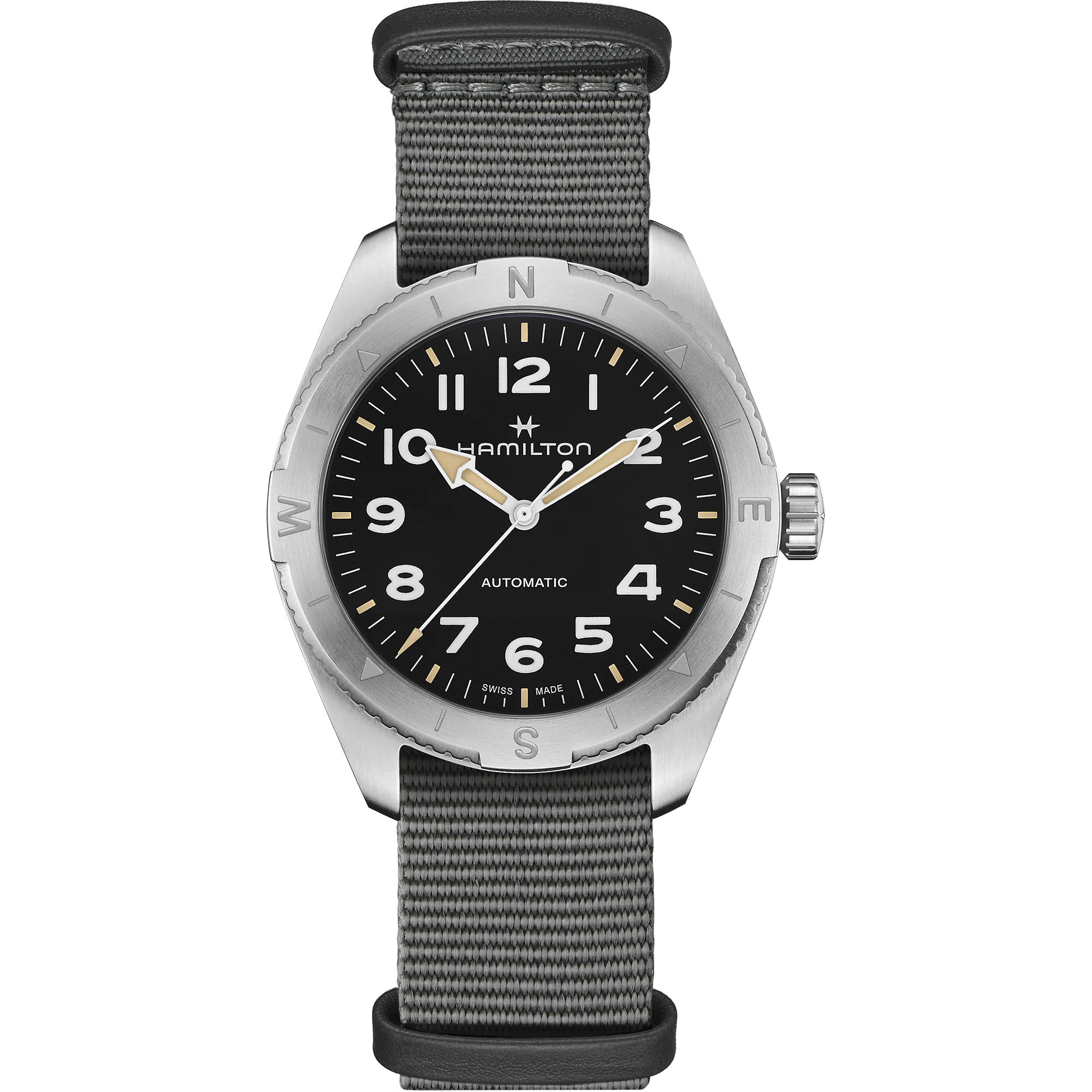 Hamilton H70315930 Khaki Field Expedition Auto 41mm Black Dial NATO