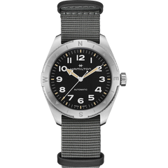 Hamilton H70315930 Khaki Field Expedition Auto 41mm Black Dial NATO