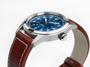 Hamilton H70455540 Khaki Field Auto Blue Sunburst 38mm Leather Automatic