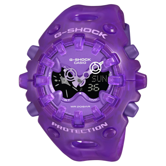 G-Shock GAV01SKE-6A Translucent Big Case Purple Resin Ana-Digi