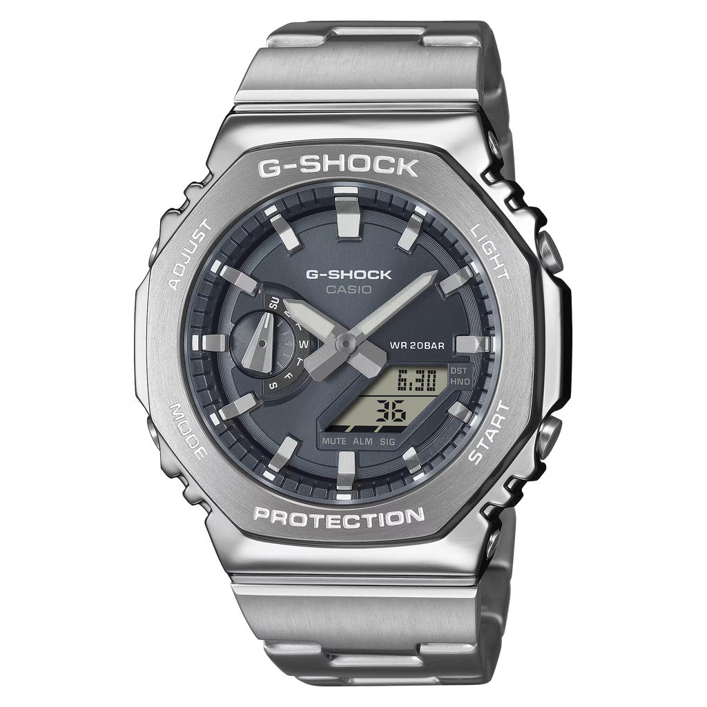G-Shock GM2110D-8A G-STEEL 2100 Series Casioak Grey Dial Ana-Digi