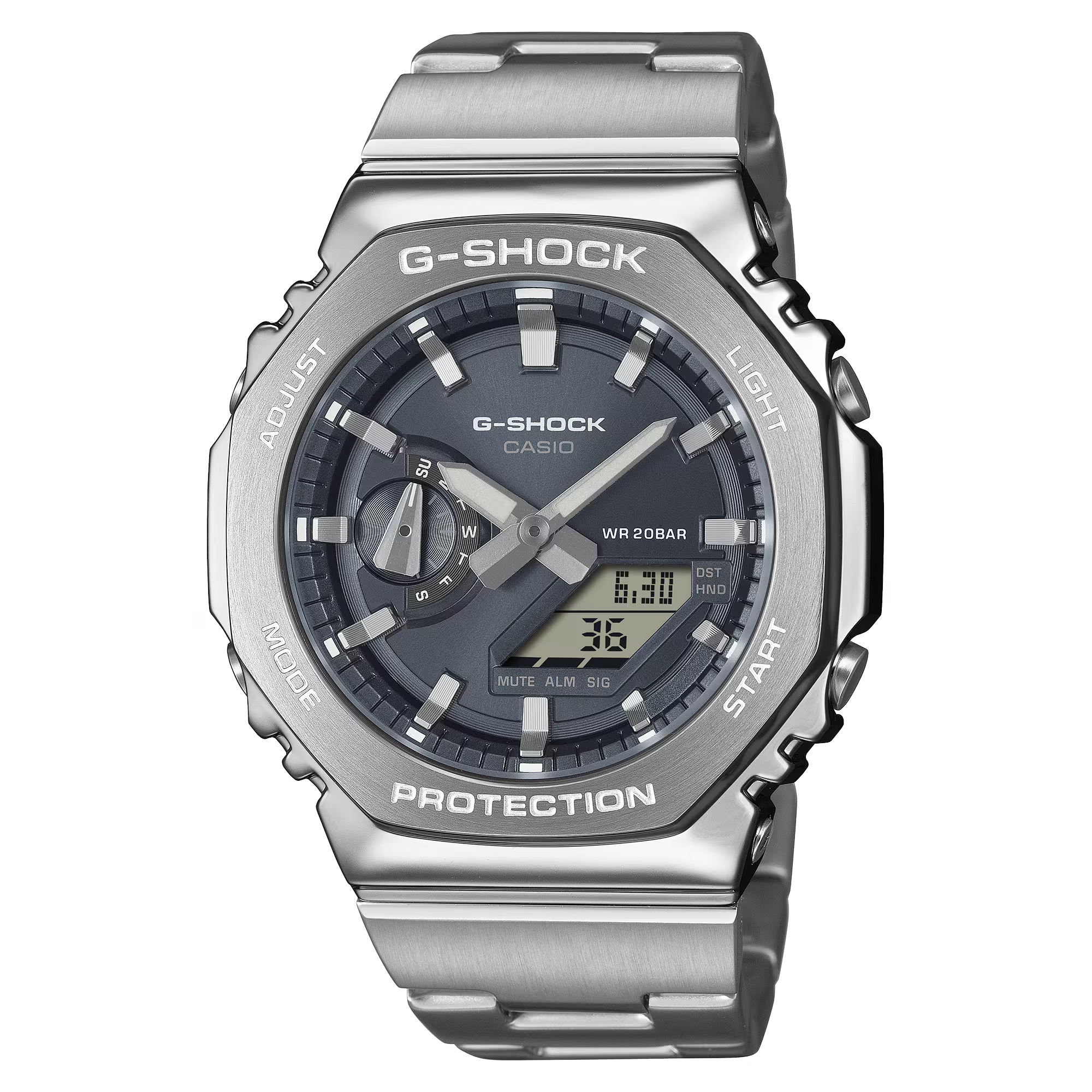 G-Shock GM2110D-8A G-STEEL 2100 Series Casioak Grey Dial Ana-Digi